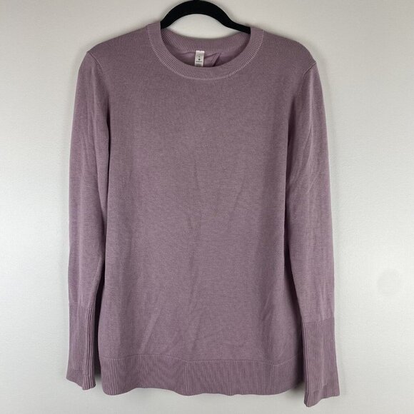 Lululemon Women's Bring it Backbend Sweater Size 6 Porcelain Pink Balletcore - Picture 1 of 8
